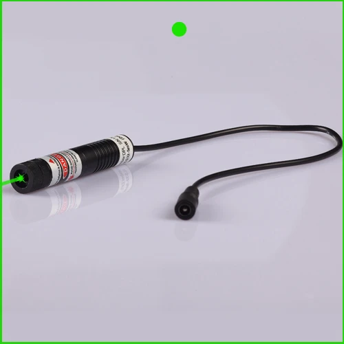 

10mW 532nm dot green laser alignment with power adapter duty cycle< 1hour 16x72mm