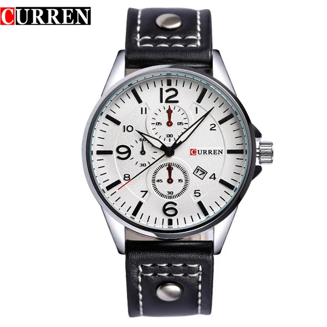 

CURREN Top Brand Luxury Casual Men Quartz-Watches Analog Military Sports Calender Watch Men Wristwatches Relogio Masculino Hot