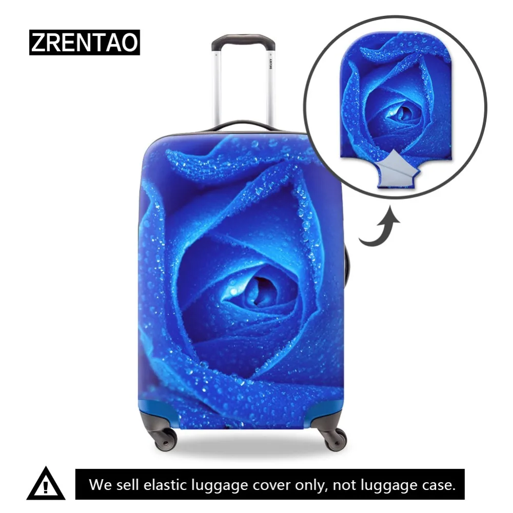 ZRENTAO elastic carry on luggage cover high quality polyester suitcase