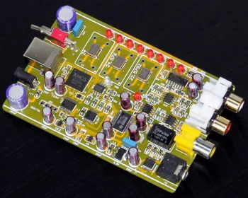 

YJ0093-DSD1796 + MAX441 XMOS U8 decoder board coaxial / amp DSD64, DSD128, DSD256 format music PCM supports up to 384K,