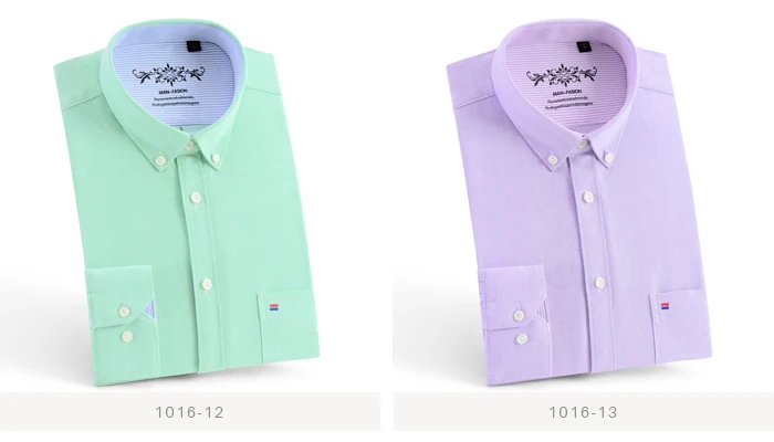 Мужская клетчатая рубашка на пуговицах с длинным рукавом, оксфордская рубашка с карманом, удобная, обычная, в контрастную клетку/в полоску, с принтом, Повседневная рубашка