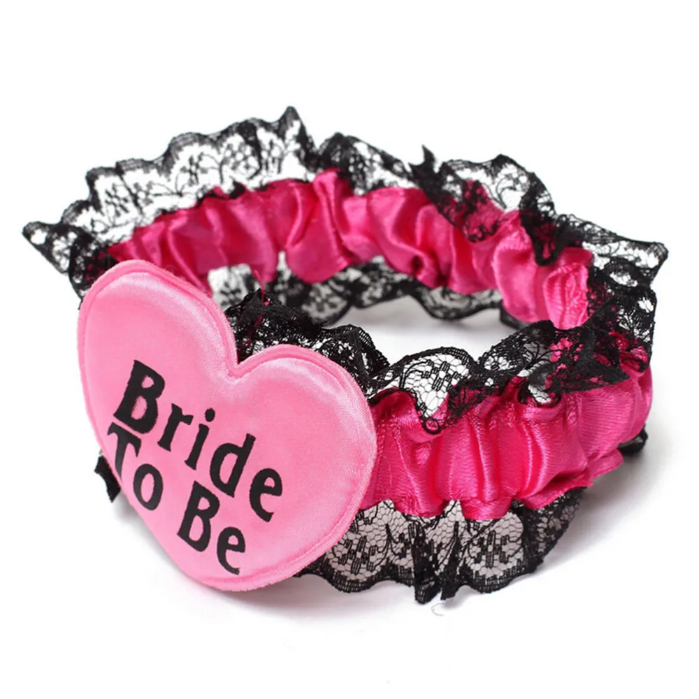 

Wedding party favor Bachelorette supplies Sweet Bride to be lace garters hen night favorite bridal team partner lovely