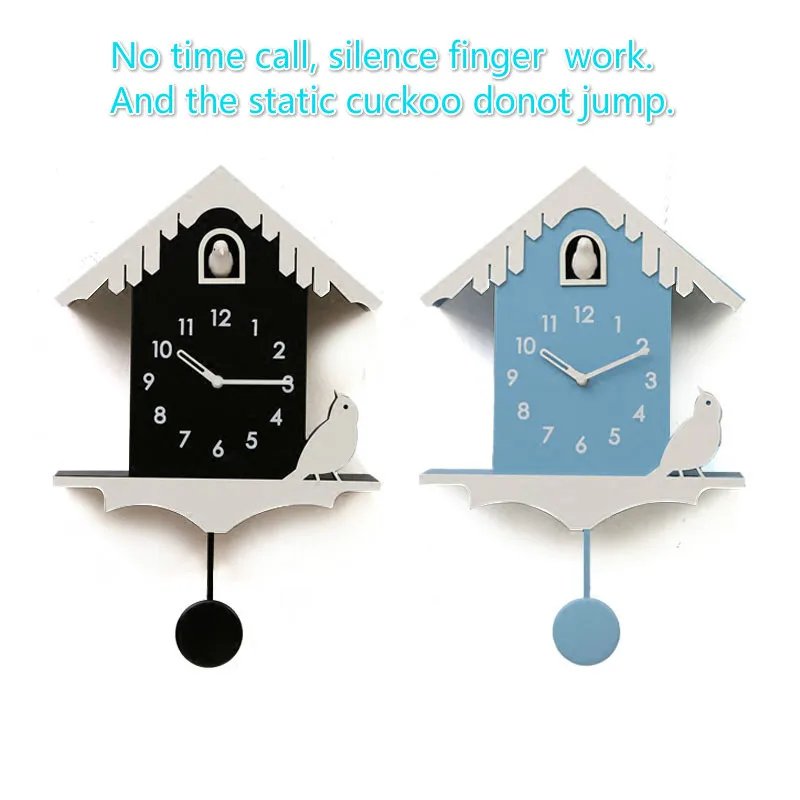 Silence Cuckoo милые настенные часы для гостиной Современные Простые Креативные Часы