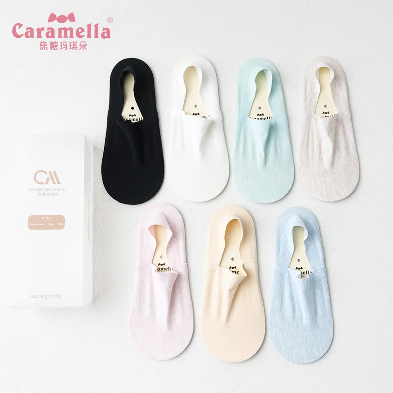 

7Pairs/Lot Women Short Socks Black/White/ Solid Color Female Low Cut Soft Ankle Sock Summer Spring Girl Cotton Invisible Sock