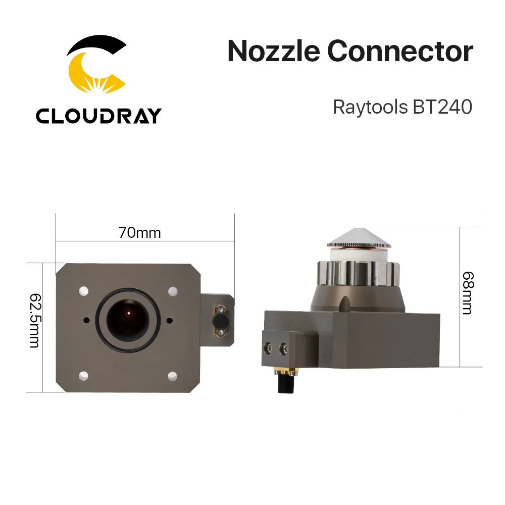 Raytools волоконная Лазерная режущая головка BT240 BT240S сопло соединительная часть для волоконно-металлической режущей машины