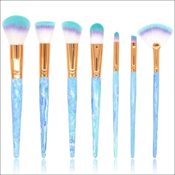 

Classic 7pcs Unicorn Make Up Brushes Marble Style High Quality Complete Brush Kit Cosmetic Beauty Brushes Tool Kit