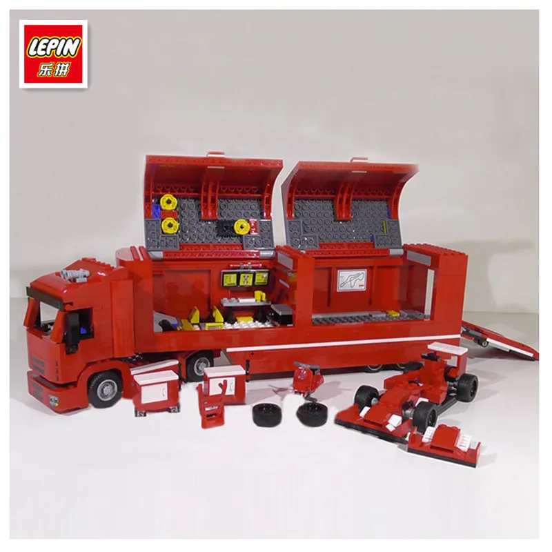 IN STOCK LEPIN 21010 914pcs Technic Super Racing Car Series The Red Truck Set Educational Building