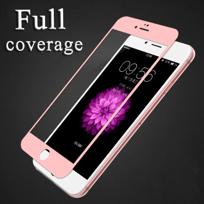 

3D GLASS For iPhone 7 6 6s Plus Screen Protector Round Curved Edge Premium Tempered Full Cover for iPhone 7Plus Protective Film