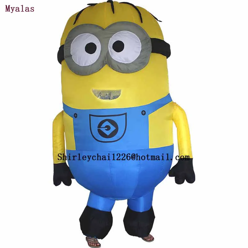 Inflatable Minions Halloween Despicable me little yellow man mascot