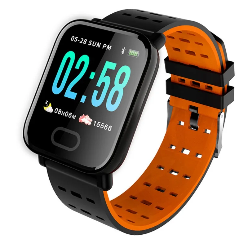 Новые смарт-часы с Bluetooth, измеритель полосы, будильник, напоминание о кровяном давлении, фитнес-часы, водонепроницаемые смарт-браслет для IOS Sport Stri