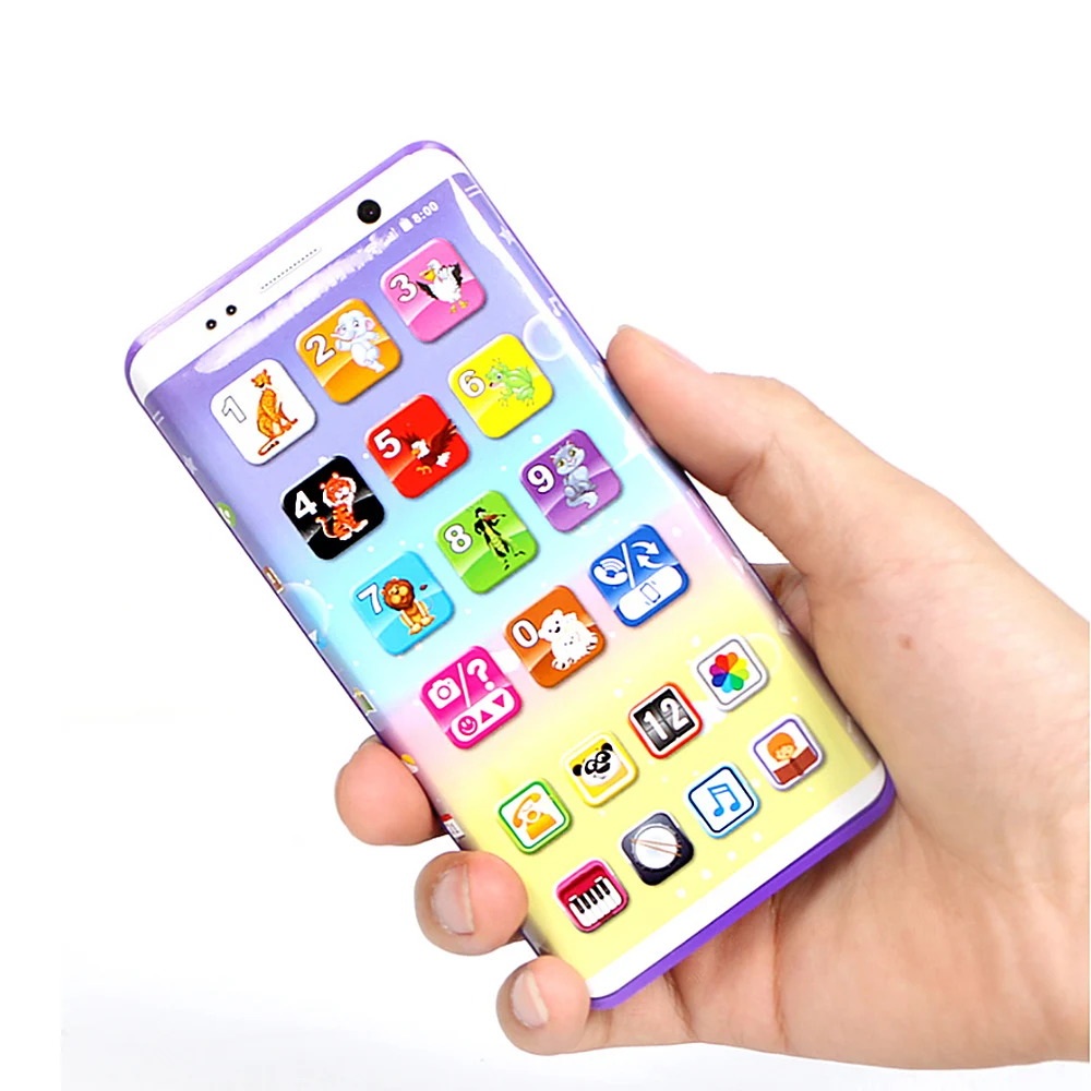 Развивающие игрушки Мобильный телефон Детские интерактивные электронные телефон английский обучающий Игрушечный мобильный телефон для