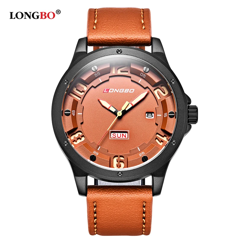 

Top Brand Luxury Men Watch Casual Dial Unique Leathers Watches Male Date Calendar Military Male Wristwatches Gift Luminous Hands