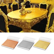 300 шт. Ассорти Цвета имитация золота Фольга Бумага лист для мебели фоторамка Slime ремесленных изделий украшения 14x14 см