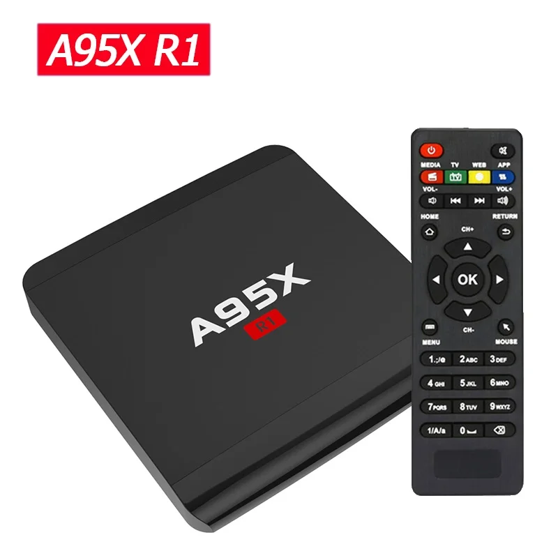 A95X R1 ТВ Box Amlogic S905W Смарт Android 7 1 Декодер каналов кабельного телевидения 1G 8G 2G/16G 2 4