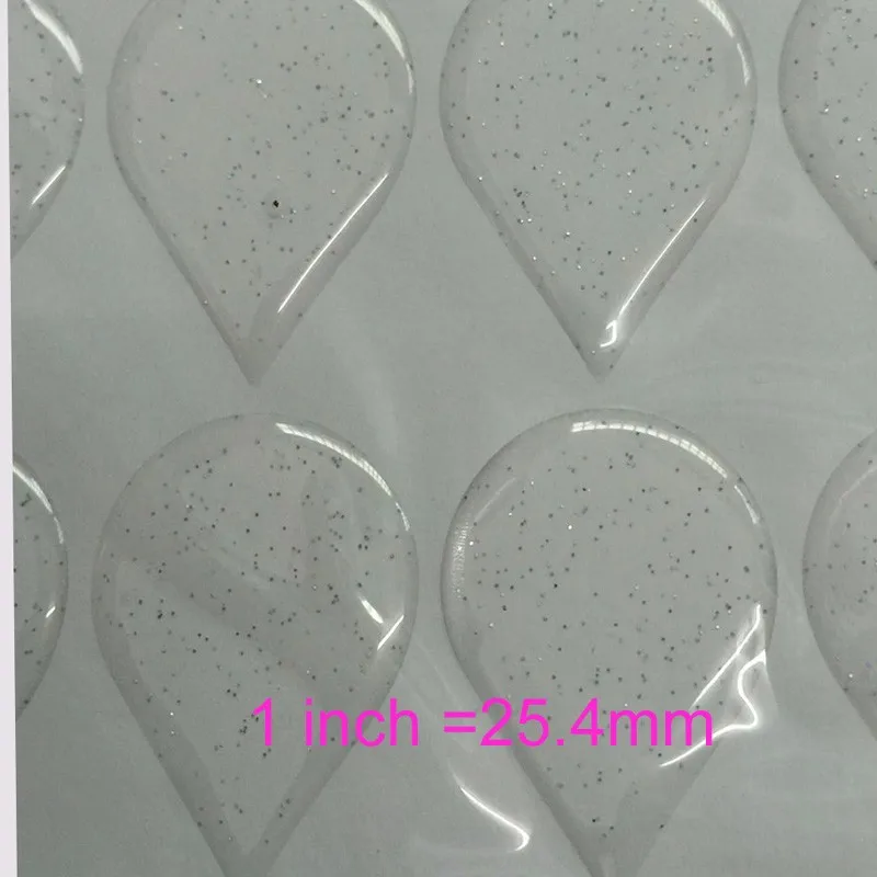 Earrings Stickers Clear Marquise Shape Epoxy Resin Stickers Earring Making Accessories 20*39.47mm 240pcs/lot