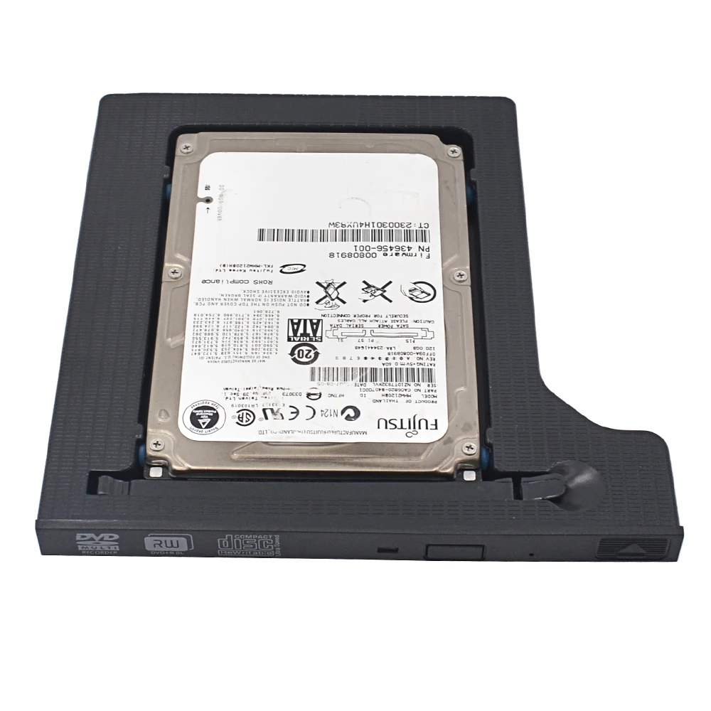 2nd HDD Caddy 9,5 мм SATA на SATA 3,0 для 2," SSD жесткий диск корпус+ двойной светодиодный для ноутбука cd-rom DVD-ROM