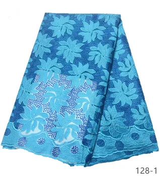 

2019 New style French net lace fabric African tulle mesh lace fabric high quality nigerian lace fabrics.free shipping 128