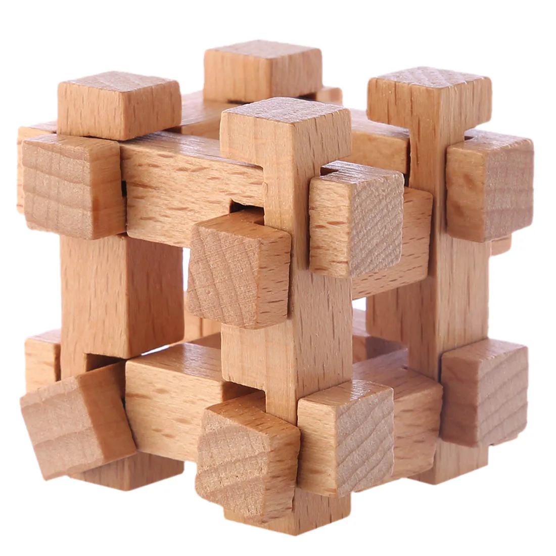6 шт. деревянный замок Kongming металлическая проволока паззл кольцо головоломка классическая интеллектуальная игрушка набор