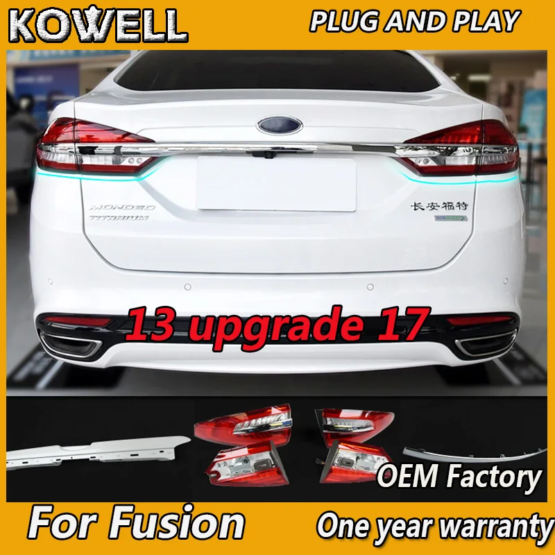 

Car Styling For Ford Mondeo Fusion 2013-2016 Taillights update 2017 taillight LED Tail Lamp Rear Lamp DRL+Brake+Park+Signal