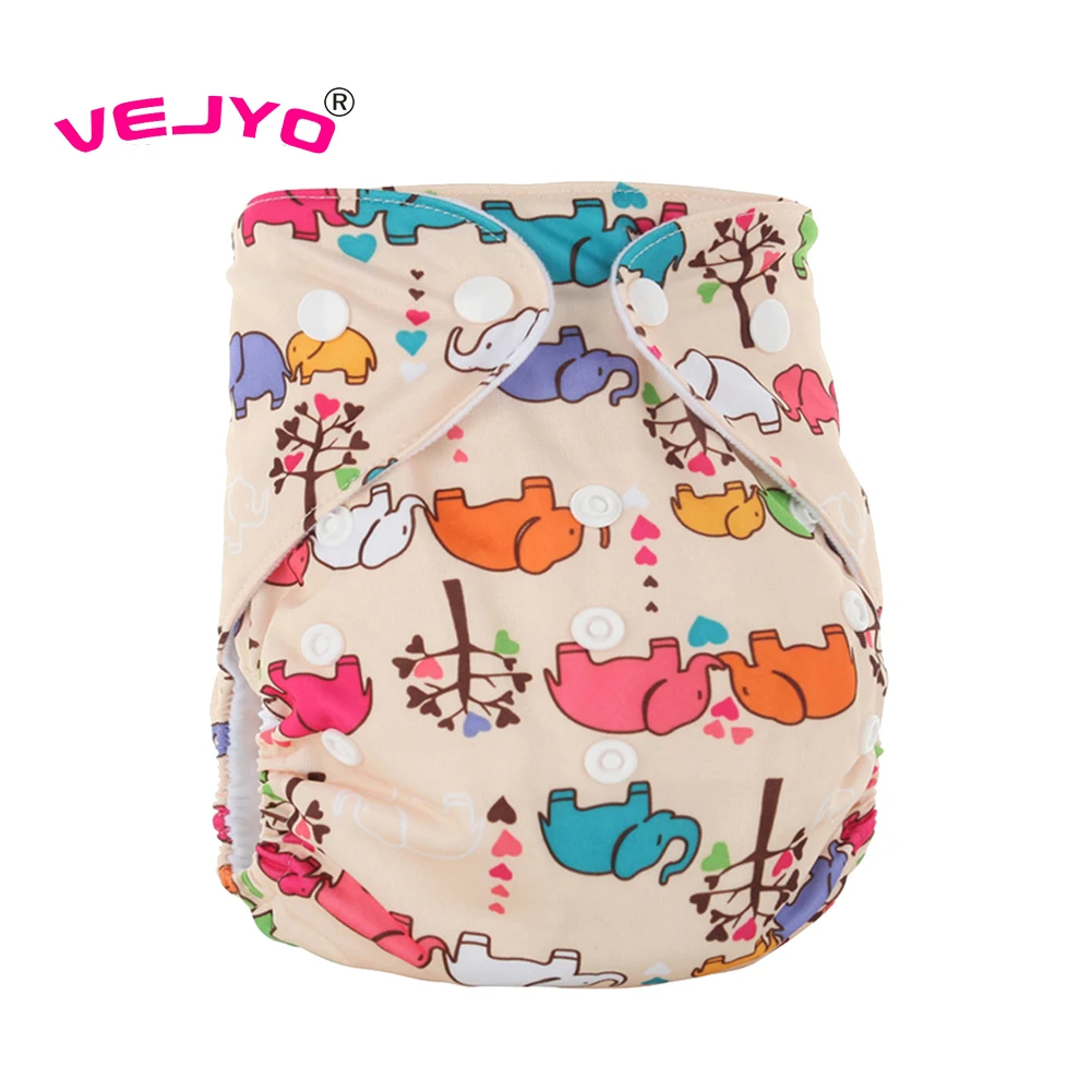 0 to 2 Years Pocket AIO Washable Cloth Diaper Baby PUL Fabric Reusable Diapers Nappies for