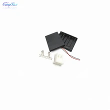 10Pcs 6xAA Battery Case Holder Socket Wire Junction Boxes With Wires, Switch&Cover, XH 2.54 Header and Crimps