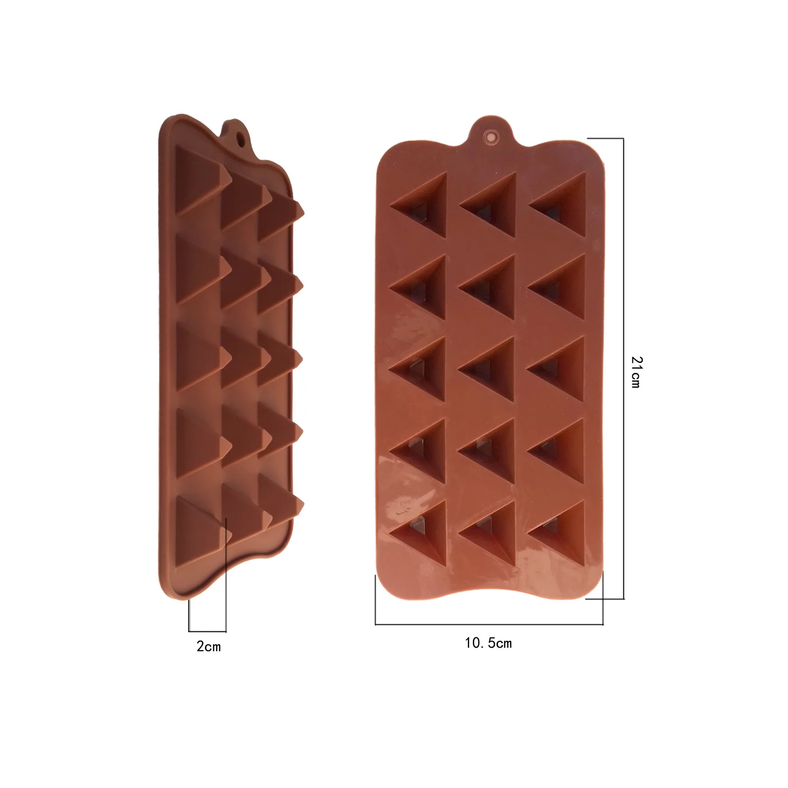 3D треугольные формы пирамиды силиконовая форма для выпечки сахарный шоколадный торт мыло свечи украшения DIY формы выпечки инструменты D640