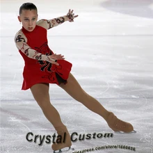 Платье для фигурного катания на заказ для соревнований Модное Новое Брендовое Фигурное катание на льду платье для детей DR3559