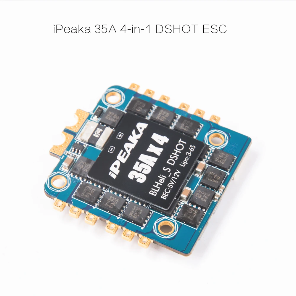 

iPeaka 35A DShot 4 IN 1 BLHELI_S - (MULTISHOT) Built-in 5V 12V BEC ESC compatible 2205 brushless motor for FPV Racing Drone