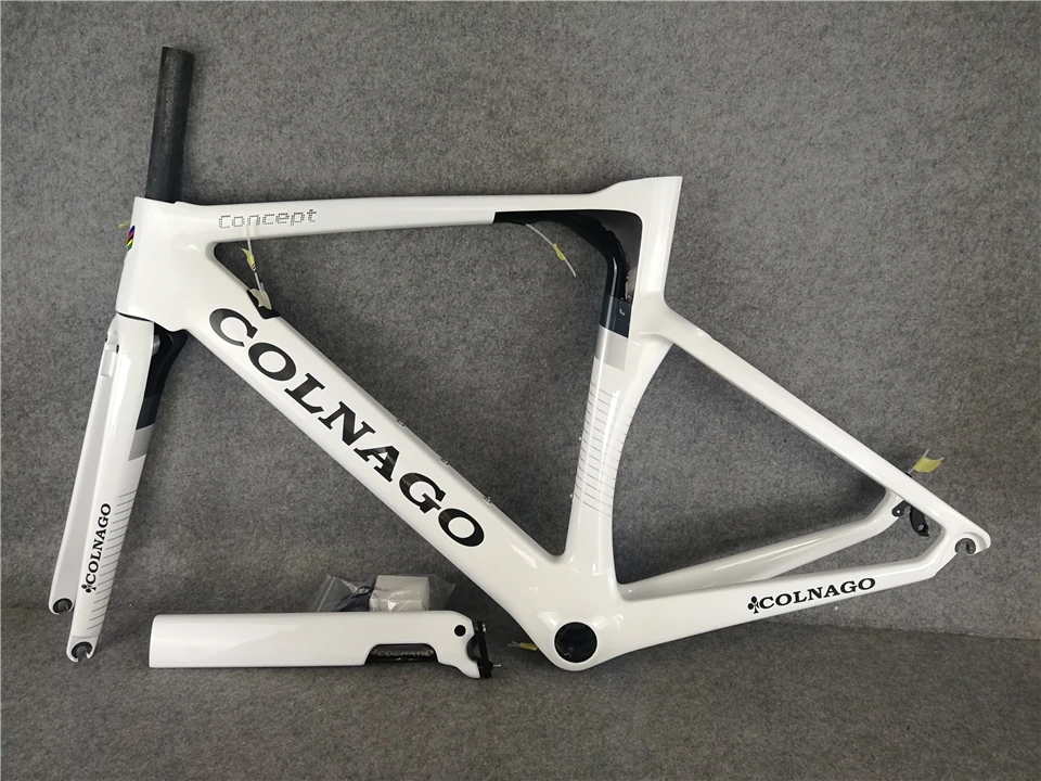 Sale Colnago Carbon Road Frame White Concept Bike Frameset carbon road Road racing bicycle frame 3 Sale Colnago Carbon Road Frame White Concept Bike Frameset carbon road Road racing bicycle frame 3