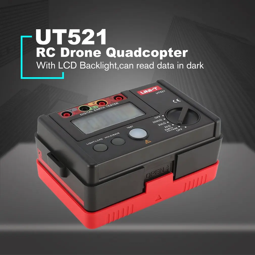 

UNI-T UT521 200V Megger Insulation Earth Ground Resistance Tester Megohmmeter Voltmeter Tester Double Insulation Protection