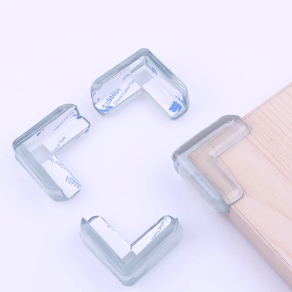 8Pcs Baby Safety Protector Glass Table Desk Corners Edge Cushion Guard Bumper UK