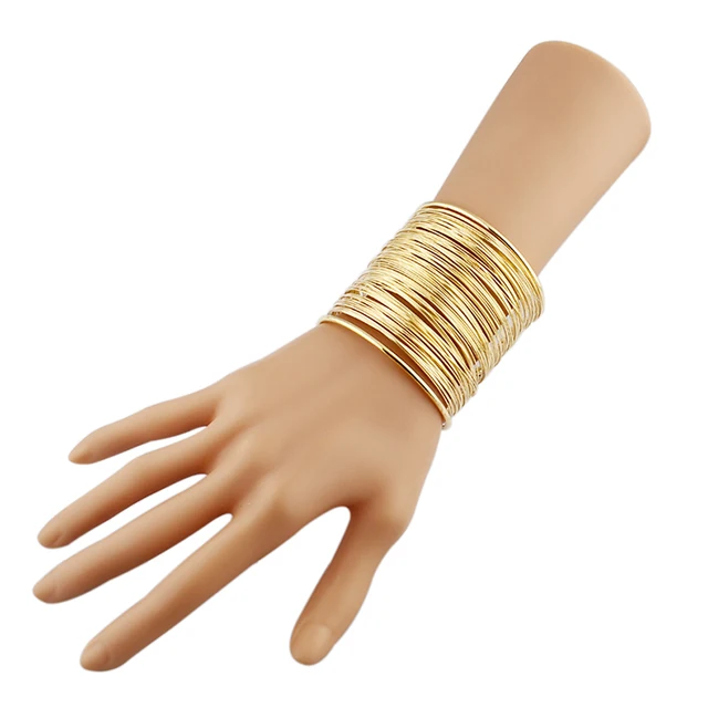 Buy Arm Cuff Punk Rock Jewelry Wide Silver Gold Color