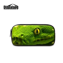 Милые подушечки для маникюра, косметичка, пенал с животными для девочек, леопардовая ручка для глаз, сумка для женщин, для мальчиков, сумка-карандаш на молнии для офиса