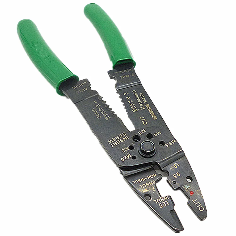 Multi-purpose Cable Wire Stripper Crimper Crimping Tool Adjustable Plier Cutter