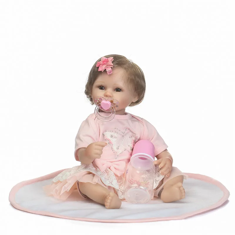 

40cm Soft silicone reborn baby doll toys play house toys girl doll handmade lifelike fashion gifts for girls bebe dolls