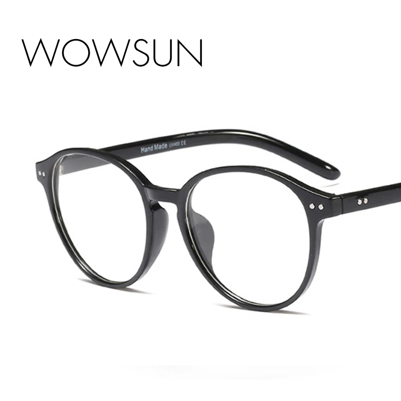 WOWSUN винтажные круглые очки оправа для женщин фирменный дизайн gafas De Sol ногтей Gafas