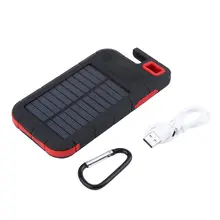 Wopow 20000mAh power bank Universal portable Solar Charger Dual USB External Charger Battery PowerBank with LED light outdoor