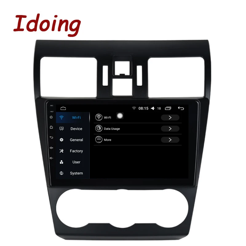 Idoing 1Din 9 &quotАвтомобильный Android 8 0 радио Vedio GPS мультимедийный плеер для Subaru WRX 2013 2015 4G