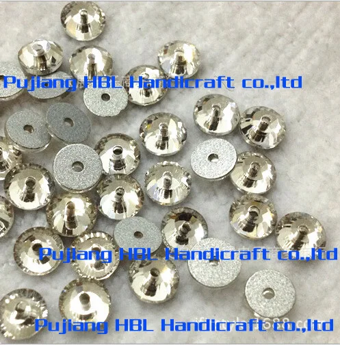 1440pcs 3 4 5mm round sew on stone clear color bling crystal fancy buttons for dress garment accessaries | Дом и сад