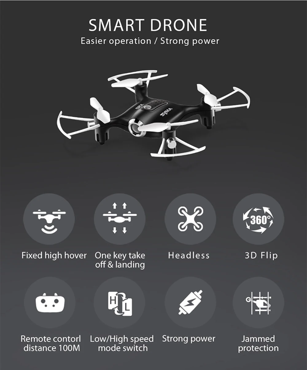 LED 3D Remote Control RC Drone4CH Quadcopter Helicopter Headless Toy Kids Gift