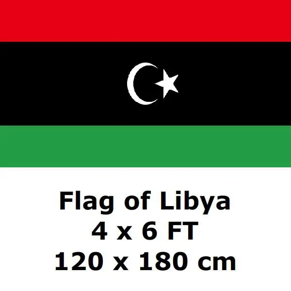 Download Libya Flag 120 x 180 cm 100D Polyester Large Big Libyan Flags And Banners-in Flags, Banners ...