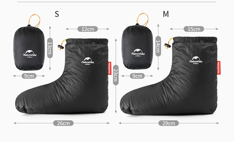 Naturehike para Baixo-cheio Botas para Homens Macios para o Inverno Bolsa de Dormir Chinelo Mulheres Botas Meias Quentes Calçados Acampamento Acessórios 10 Cheap Sacos de dormir