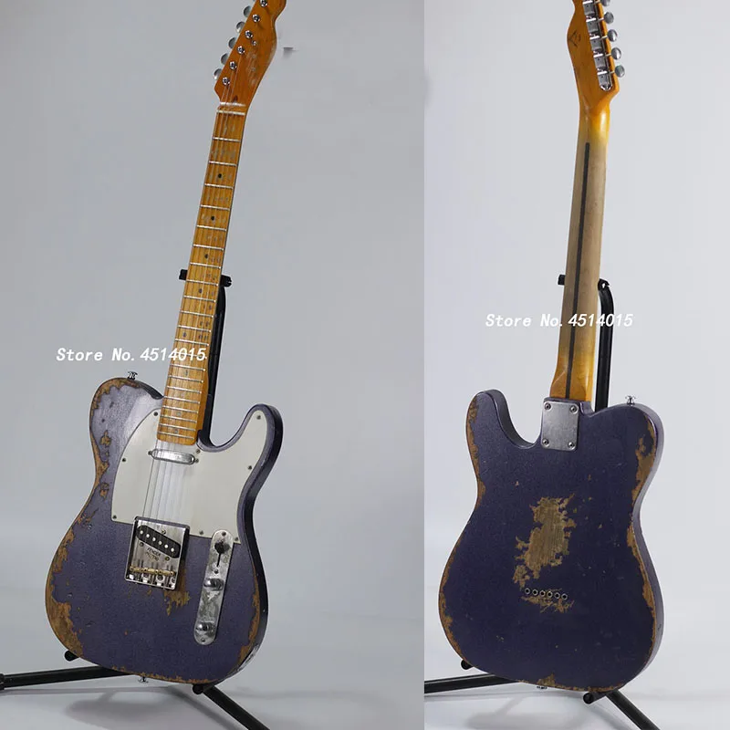 

Grote Custom Store Limited Edition Master Andy Summers Tribute Electric Guitar, Metal Color Paint. Copper bridge. This is a phot