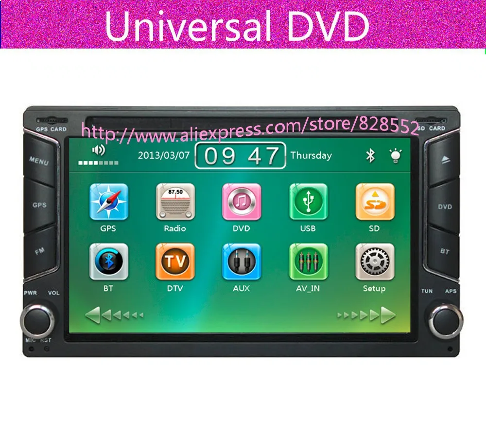 Perfect Universal 2 Two Din 6.2" inch Touch Screen In Dash Car DVD Player GPS, Radio, IPOD,Stereo,USB,SD,Bluetooth,TV 0 Perfect Universal 2 Two Din 6.2" inch Touch Screen In Dash Car DVD Player GPS, Radio, IPOD,Stereo,USB,SD,Bluetooth,TV 0