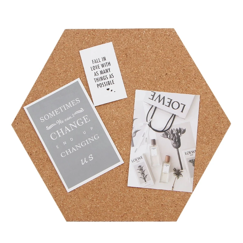 

Hexagon Cork Board Cork Stick Bulletin Memo Pin Board Photos Message Boards Wall Message Board For Office
