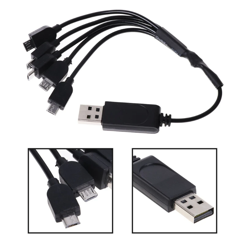 1 для 5 зарядное устройство мульти зарядка Visuo Xs809 Xs809w Xs809hw кабель Rc Дрон