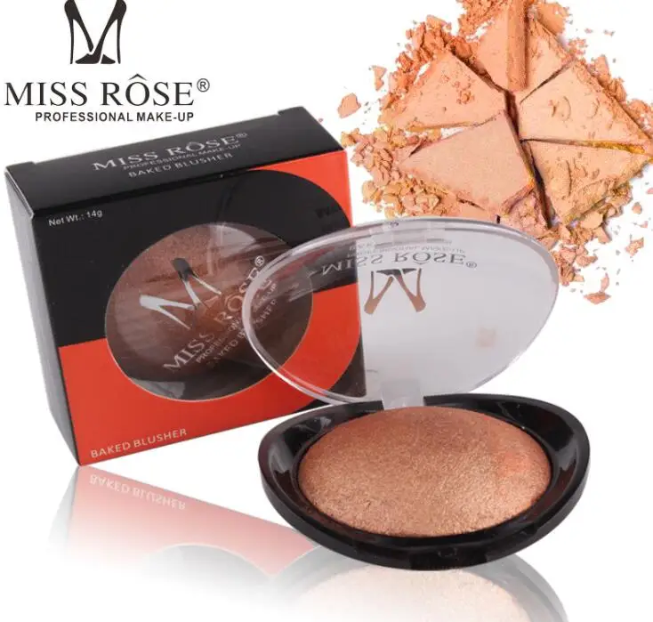 Miss Rose Makeup брендовая палитра бронзаторов румян Макияж для лица Запеченные Румяна для щек Профессиональный paleta de blush