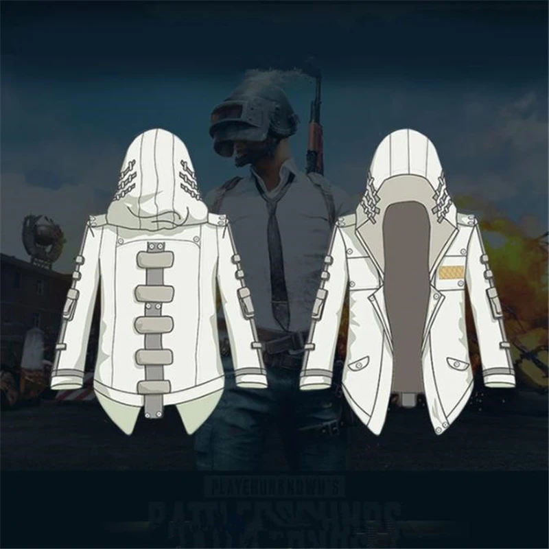 Game Playerunknown's Battlegrounds PUBG Cosplay Costumes Women Men Cotton Hoodies Sweatshirts Jackets Coat Lucky Clothes Top New