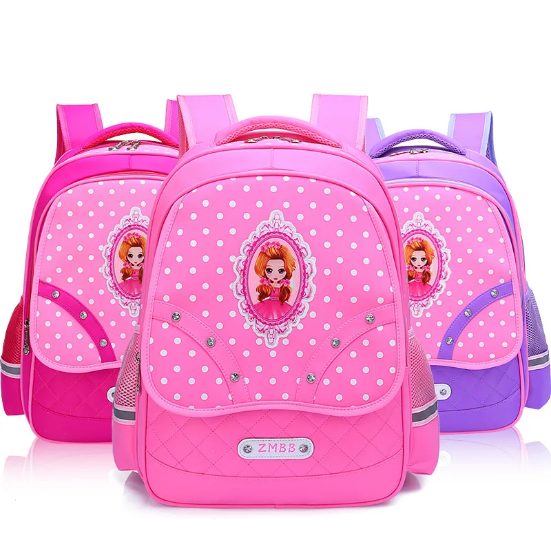 

Cute Princess School Bags for girls Cartoon Children Backpacks kids Primary School Backpack Kids Bookbag satchel mochila lovely
