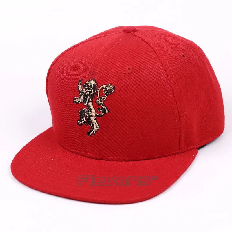 Cool Fashion The Lion Summer Snapback Hat Casual Baseball Cap for Men Adjustable Caps Hats Red